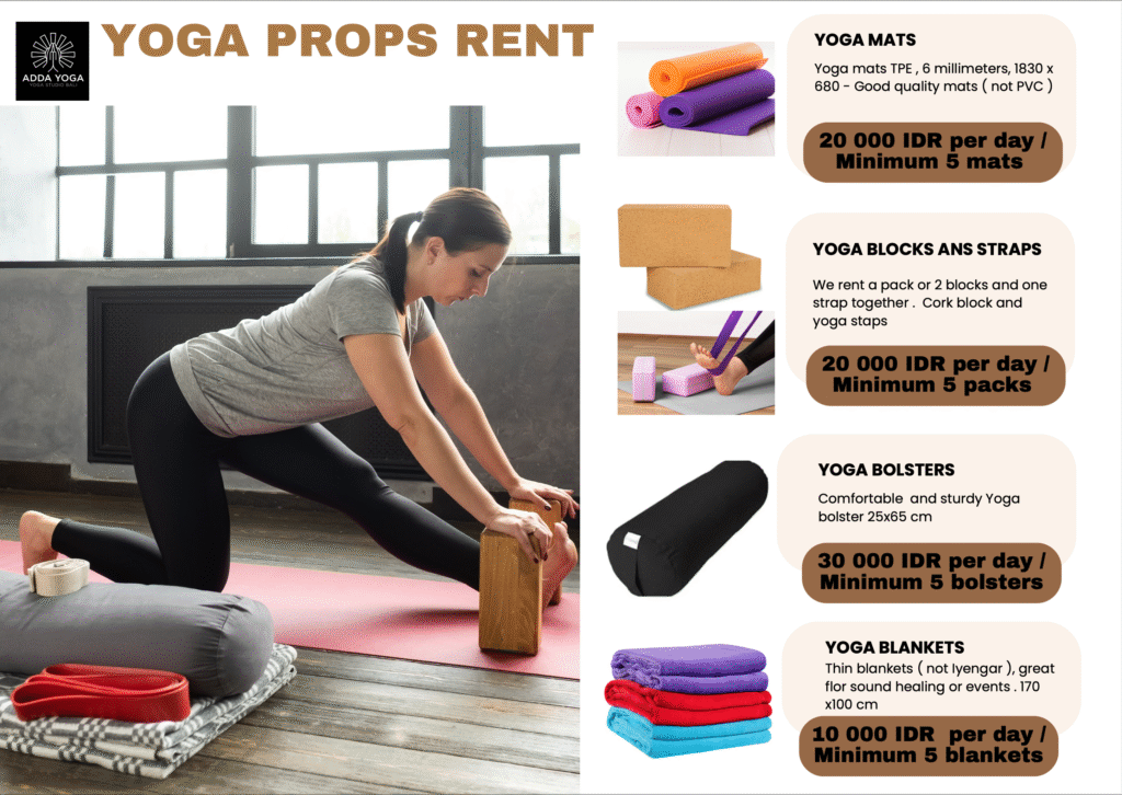 Yoga mats for rent Bali