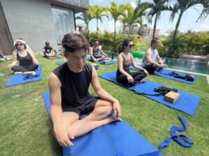 Private breathwork training in Bali