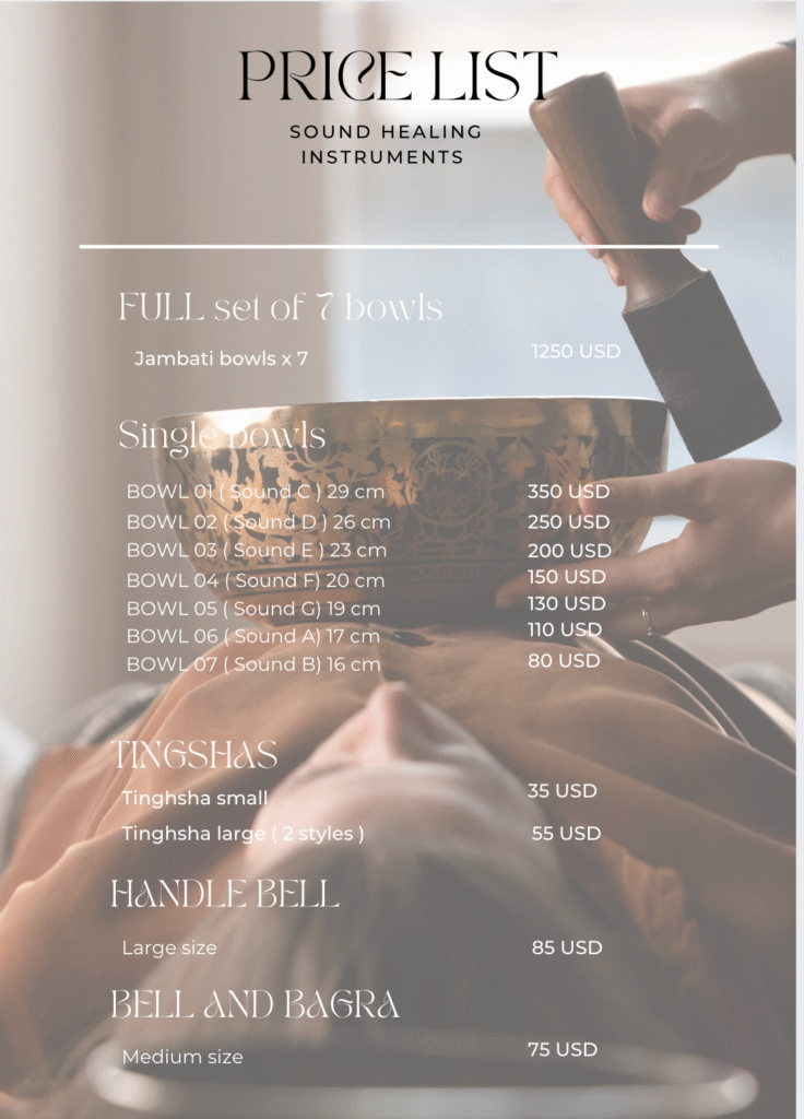 singing bowls for sale bali